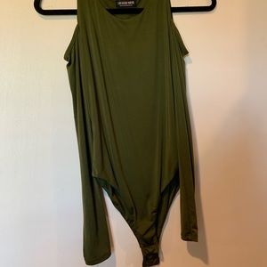 Body suit- cut out shoulders